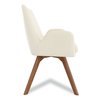 Union & Scale MidMod Fabric Guest Chair, 24.8" x 25" x 31.8", Cream Seat/Back UN56983-CC